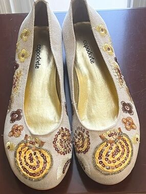 NEW Capodarte Brazil Embellished Ballerina Flats